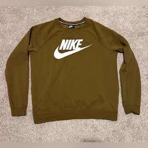 Nike Women's Olive Crew Neck Sweater